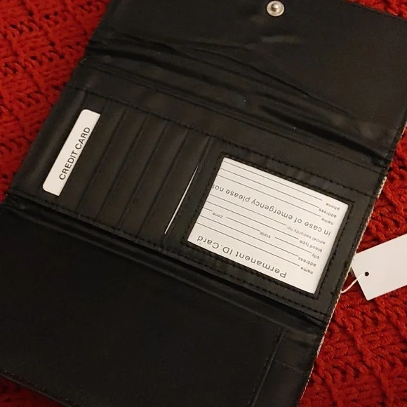 New Gray Patterned Wallet By Guang Tong - Picture 3 of 4